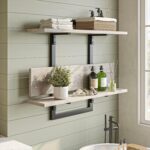 Bestier Floating Shelves for Wall, 32 inch Kitchen Shelves Wall Mounted, 3 Tier ... - Image 4
