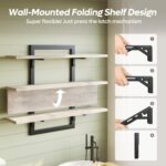 Bestier Floating Shelves for Wall, 32 inch Kitchen Shelves Wall Mounted, 3 Tier ... - Image 5