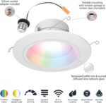 HALO 5/6" Smart Wi-Fi Recessed LED Light Powered by WiZ Pro, Dimmable Full Color... - Image 3