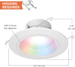 HALO 5/6" Smart Wi-Fi Recessed LED Light Powered by WiZ Pro, Dimmable Full Color... - Image 7