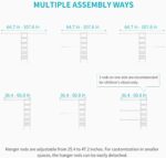 Ulif M1 Closet Storage Organizer System, 6 Tiers Heavy Duty Metal Garment Rack w... - Image 5