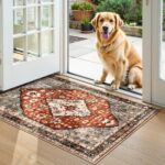 Lahome Felice Boho Tribal Area Rug - 2x3 Small Red Oriental Entryway Rugs for Be... - Image 7