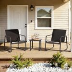 Gizoon Patio Chairs Set of 2, Patio Bistro Set 3PCS, Outdoor Patio Furniture Set... - Image 8