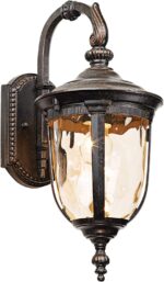 John Timberland Bellagio European Outdoor Carriage Light Fixture Bronze Metal 16... - Image 3