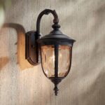 John Timberland Bellagio European Outdoor Carriage Light Fixture Bronze Metal 16... - Image 8
