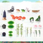 Canlierr 58 Pcs Miniature Garden Set, Fairy House Diorama Accessories Rockery Pa... - Image 3