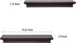 AHDECOR Elegant Floating Shelves, Decorative Wall Shelves for Home Organization ... - Image 4