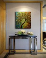 YaSheng Art - hand painted Wall Art, Modern Abstract 3D Textured Wall Art ,Golde... - Image 6