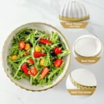 LETAOTAO Serving Bowls, 10 inch Extra Large Salad Bowl Set of 2, Ceramic Bowl wi... - Image 4