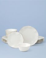 Lenox Dinnerware Sets, Blue Bay White 18-Piece Dinnerware Set, Service For 6, Po... - Image 3