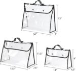 Univivi 6 Pack Dust Bags For Purses and Handbags,Clear Dust Covers Bag Organizer... - Image 3