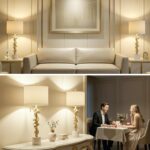 Sculptural Table Lamp Set of 2 for Living Room, 30" Tall Skinny End Table Lamps ... - Image 6