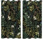 Botanical Curtains 100% Blackout 2 Panels Set Green Plant Black Out Curtain Blac... - Image 7