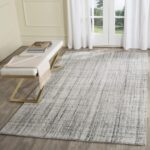 SAFAVIEH Area Rug 8x10 - Abstract Collection - Large - Grey & Black, Handmade Wo... - Image 4