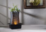 GOSSI Tabletop Water Fountain with LED Lights, Indoor Waterfall Fountain for Hom... - Image 4