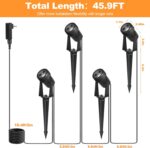 Outdoor Landscape Lighting Waterproof with 45.9FT Cable & built-in LED Light, Lo... - Image 7