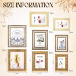 AceOrbit 16 Pcs Gold Vintage Picture Frames Gallery Wall Frame Set Antique Colla... - Image 3