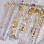 Modern Luxury K9 Crystal Chandelier 8-Lights Gold Round Pendant Light Easy Insta... - Image 5