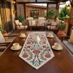 Jacquard Woven Floral Table Runner 18x55 inches – Rustic Gobelin Tapestry Dining... - Image 5