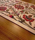 Jacquard Woven Floral Table Runner 18x55 inches – Rustic Gobelin Tapestry Dining... - Image 7