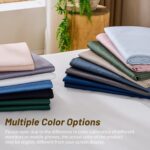 MEISHANG Extra Deep Pocket Cotton Sheets Queen Size - 100% Egyptian Cotton 1000 ... - Image 7