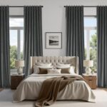 Joydeco Pinch Pleated Velvet Curtains 84 Inch Long 2 Panel Set for Living Room B... - Image 7