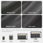 Joydeco Pinch Pleated Velvet Curtains 84 Inch Long 2 Panel Set for Living Room B... - Image 8