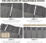 Joydeco Pinch Pleated Velvet Curtains 84 Inch Long 2 Panel Set for Living Room B... - Image 9