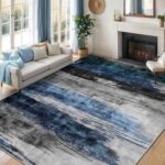 Ciicool Modern Abstract Rug for Living Room, 5'x7' Machine Washable Area Rug Non... - Image 3