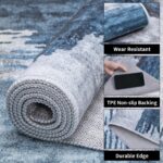 Ciicool Modern Abstract Rug for Living Room, 5'x7' Machine Washable Area Rug Non... - Image 4