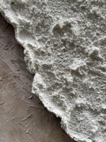 Art Hand-Painted White and Brown Gradient Wavy Texture Abstract Oil Painting 40x... - Image 3