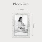 Siena Hammered Silver Picture Frame, Tarnish Resistant Finish, Perfect Photo Fra... - Image 3