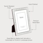 Siena Hammered Silver Picture Frame, Tarnish Resistant Finish, Perfect Photo Fra... - Image 5