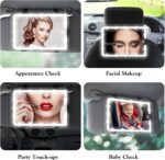 2PCS LED Mirror for Car Sun Visor Accessories,Mid-Size Car Visor Mirrors with 3-... - Image 5