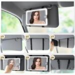 2PCS LED Mirror for Car Sun Visor Accessories,Mid-Size Car Visor Mirrors with 3-... - Image 7
