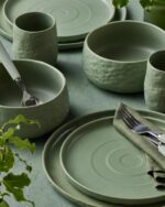 Stone by Mercer Project SHOSAI 16-Piece Stoneware Dinnerware Set, Plates and Bow... - Image 5