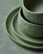 Stone by Mercer Project SHOSAI 16-Piece Stoneware Dinnerware Set, Plates and Bow... - Image 6