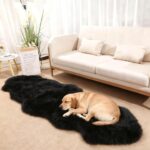 Real Fur Sheepskin Rug with Little Patches, Genuine Fuzzy Wool Sheep Skin Throw ... - Image 6