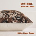 DEZENE Pack of 2 Vintage Floral Euro Sham Covers 24x24 Boho Farmhouse Accents Ch... - Image 4