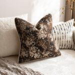 DEZENE Pack of 2 Vintage Floral Euro Sham Covers 24x24 Boho Farmhouse Accents Ch... - Image 5