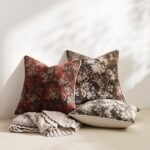 DEZENE Pack of 2 Vintage Floral Euro Sham Covers 24x24 Boho Farmhouse Accents Ch... - Image 6