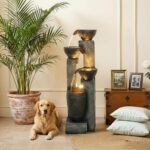 Hamiedun 40''H Water Fountain Outdoor Decor, 4-Tier Crocks Fountains for Outside... - Image 3