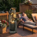 Hamiedun 40''H Water Fountain Outdoor Decor, 4-Tier Crocks Fountains for Outside... - Image 4
