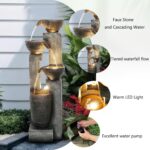 Hamiedun 40''H Water Fountain Outdoor Decor, 4-Tier Crocks Fountains for Outside... - Image 6