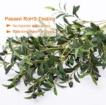 Heleze 39 Inch Artificial Olive Branch Greenery Stems Fake Plants with 222 Leave... - Image 3