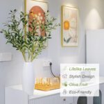 Heleze 39 Inch Artificial Olive Branch Greenery Stems Fake Plants with 222 Leave... - Image 5