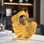 Gold Dancer Resin Sculpture-Modern Art Home/Office Decor for Shelf&Tabletop(10.4... - Image 3