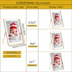 Gold 5x7" Floating Frame 2pack for Photo Sizes(3.5x5'',4x6'')for Adjustable Tabl... - Image 4