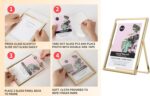 Gold 5x7" Floating Frame 2pack for Photo Sizes(3.5x5'',4x6'')for Adjustable Tabl... - Image 10