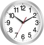 Rohioue 14 Inch Wall Clock Modern Battery Operated Silent Non Ticking Analog Clo... - Image 3